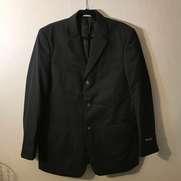 Retro Brand Dark Gray Men’s Suit Jacket - Picture 2 of 13